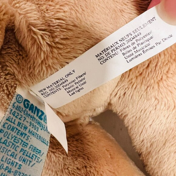 Baby Ganz Musical Plush Pull Down Crib Toy Teddy Bear Baseball MVP 10in. NWT - Picture 7 of 9